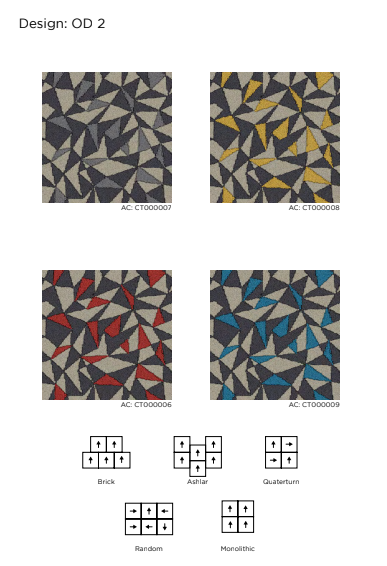 Carpet Tiles designs from Welspun Origami Collection